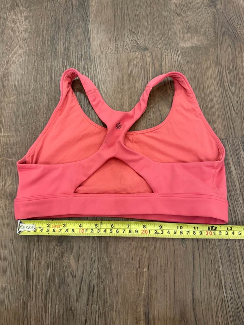 Athleta Coral Pink Racerback Sports Bra - Medium